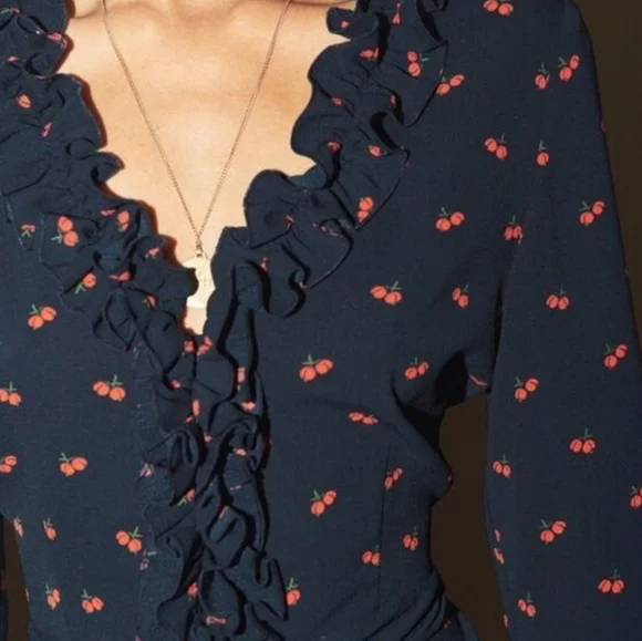 Rouje Yvette Cherry Mini Dress - Picture 2 of 7